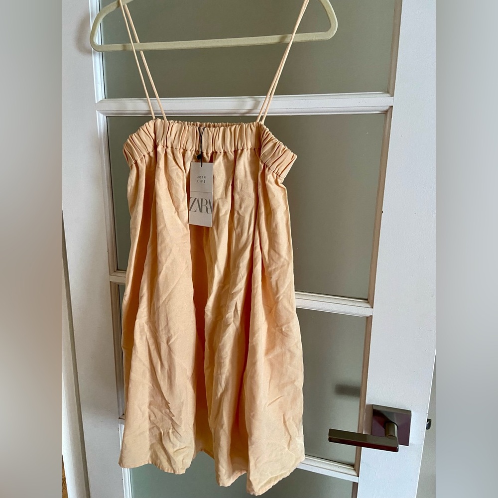 Zara peach dress